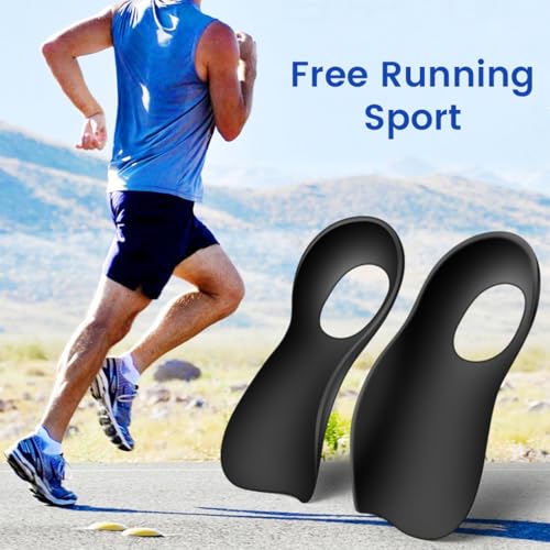 JYNXOR Solette Ortopediche per Supporto Arco Plantare, Fascite Plantare, Piedi Piatti, Dolori al Tallone, Metatarsalgia, Pronazione - Solette in Silicone per Uomini e Donne - Nero - Prova pratica