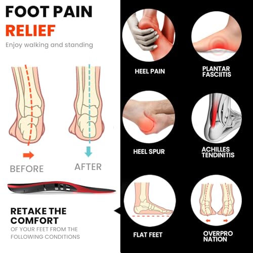 Kimihome Solette Ortopediche per Fascite Plantare e Tallonite - Plantari Antinfortunistici Professionali con Supporto Archi Plantari e Coppa Tallone Uomo/Donna - S - Prova pratica