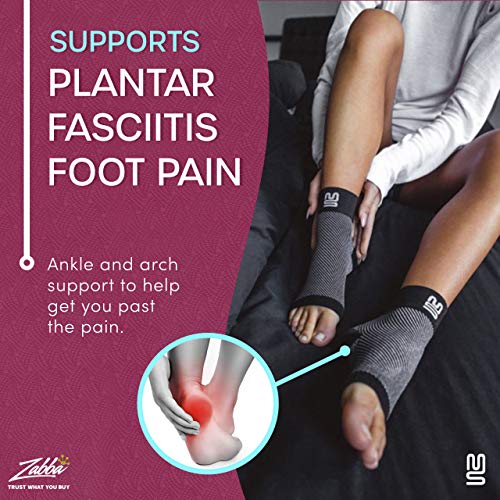 Modetro Sports Calza a compressione per fascite plantare, calzari con supporto per tallone, caviglia e arco plantare, sollievo per il gonfiore e agisce da sostegno per alleviare il dolore. - Prova pratica