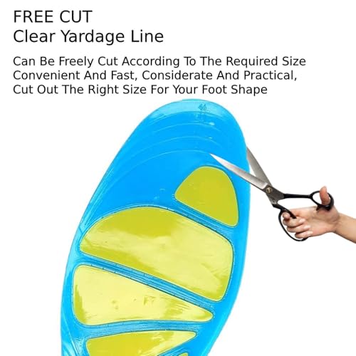 MtnLaur Solette Gel Silicone Uomo Donna, Solettes per Scarpe Sportive, Gel Solette Ortopediche Plantare Arch Support, Possono Essere Tagliate, Cuscinetto Sperone Calcaneare e Fascite Plantare(39-42EU) - Dettaglio recensione 4