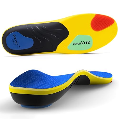 Ortopediche Solette per Fascite Plantare, Piede Piatto, Solette Scarpe Ortopediche, Dafannis Plantari Sollievo dal Dolore al Tallone Solette Plantari per Donna e Uomo (EU 42-44 L) - Design e materiali