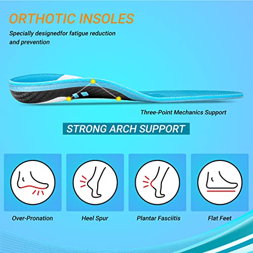 VALSOLE Solette ortopediche per fascite plantare, per piedi piatti, metatarsalgia, iperpronazione, metatarsalgia, dolore al tallone, per uomini e donne - Dettaglio recensione 4